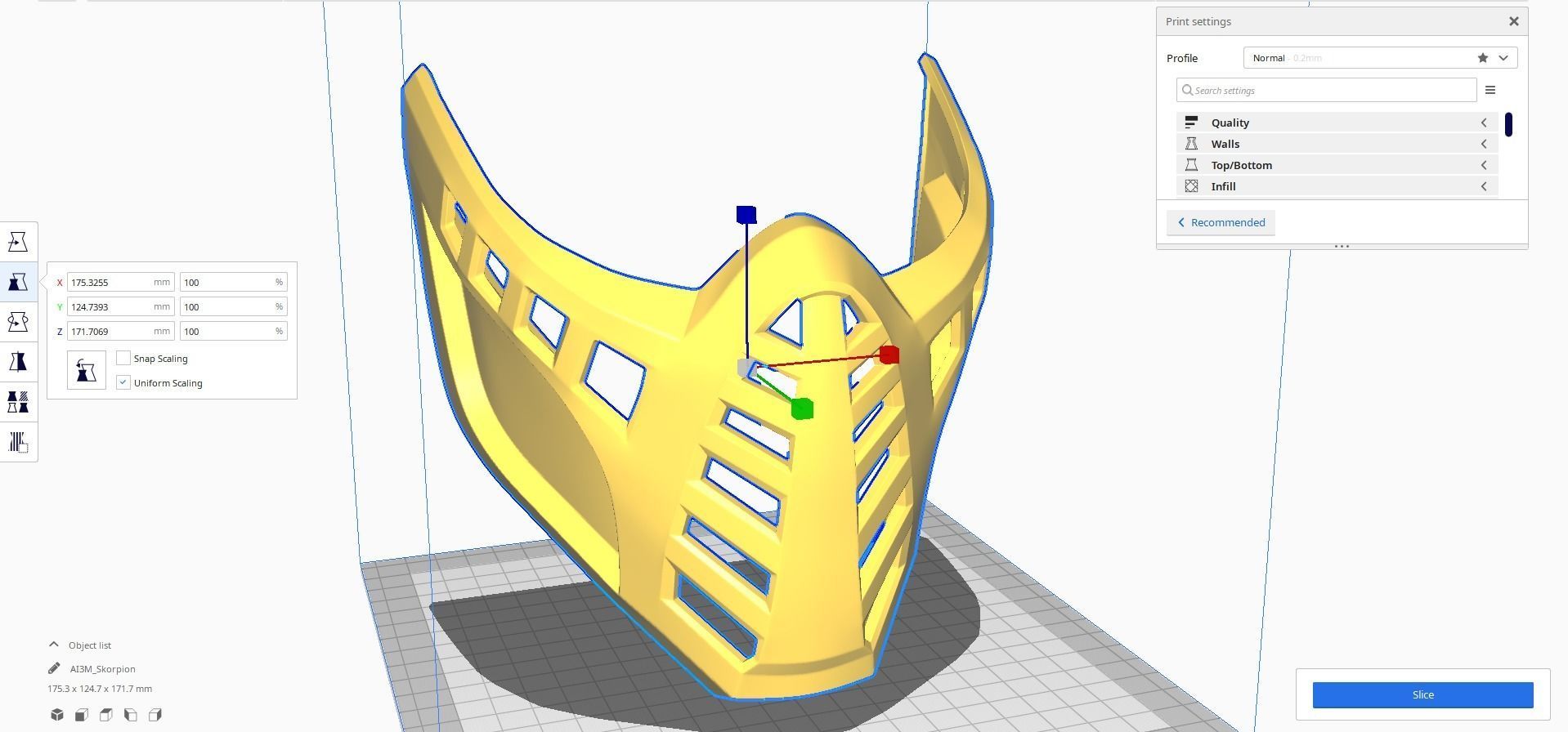 Scorpion Mask from Mortal Kombat 11 3D print model 3D print model_7