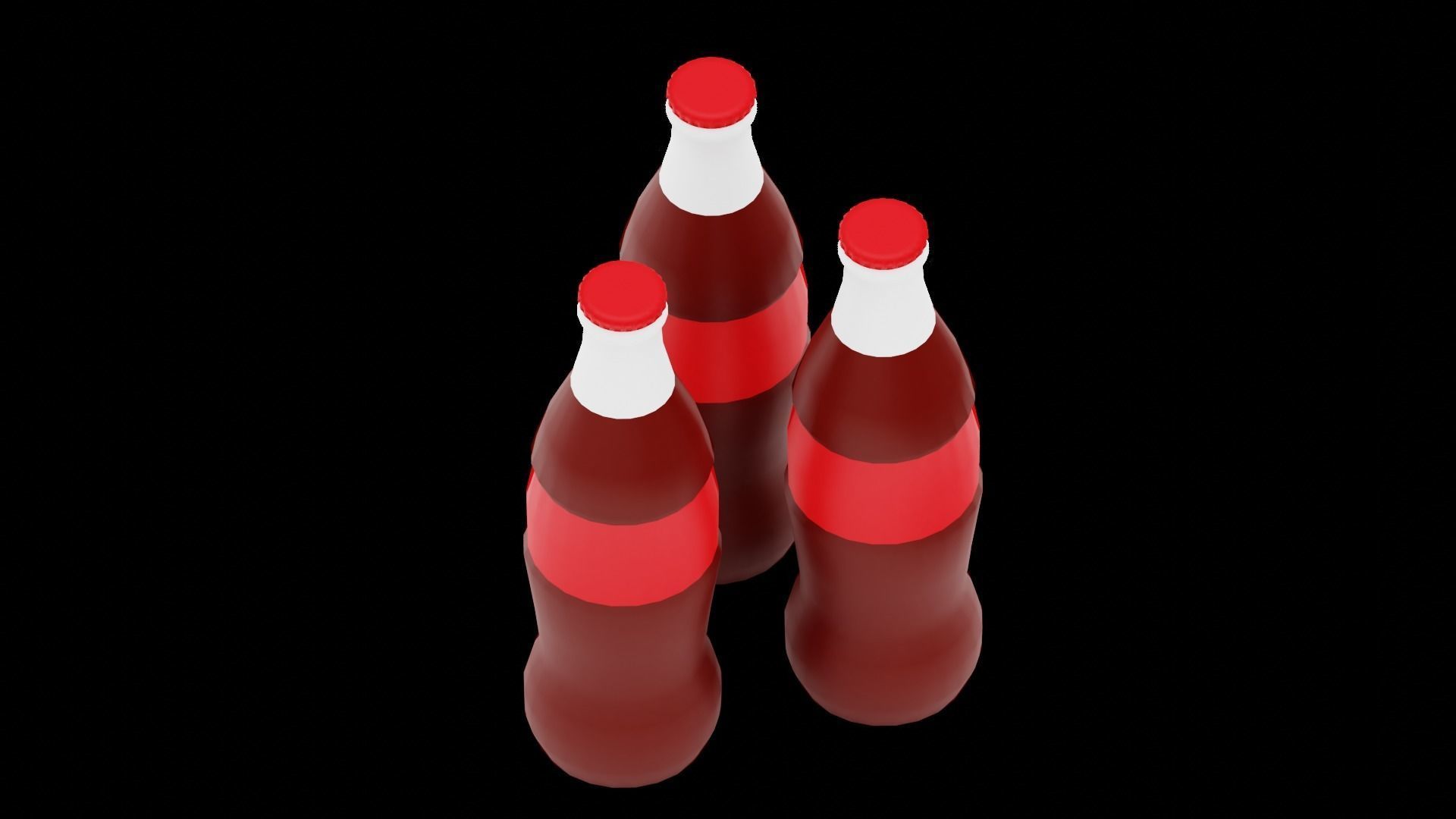 Stylized Burger Meal Low-poly 3D model_27