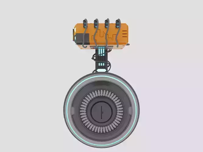 Droid from SW Low-poly 3D model