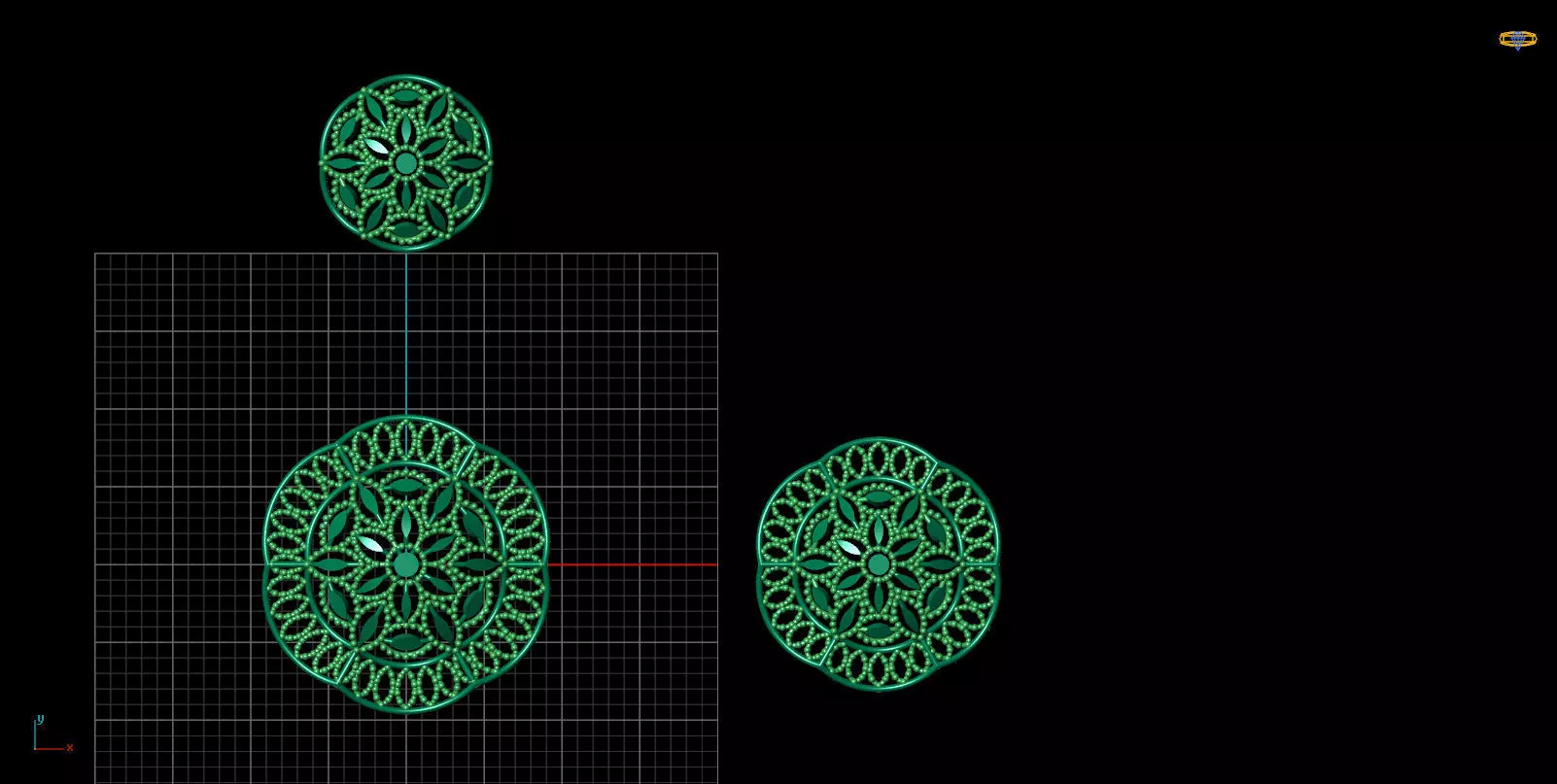 Pendant Set 50 3D print model_0