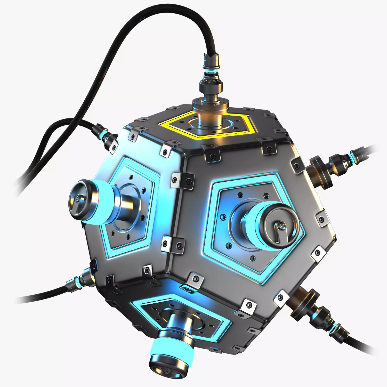 Sci-fi Micro Reactor 3D model