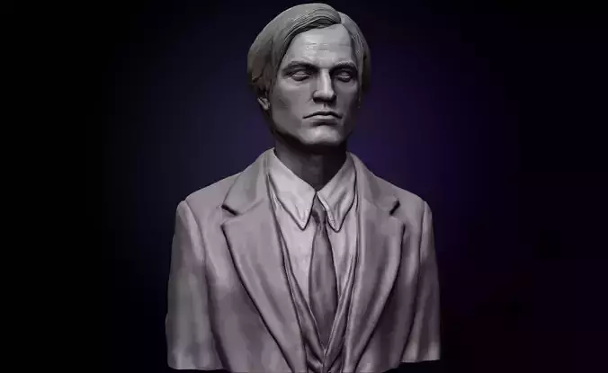 Bruce Wayne Bust-Robert Pattinson 3D print model