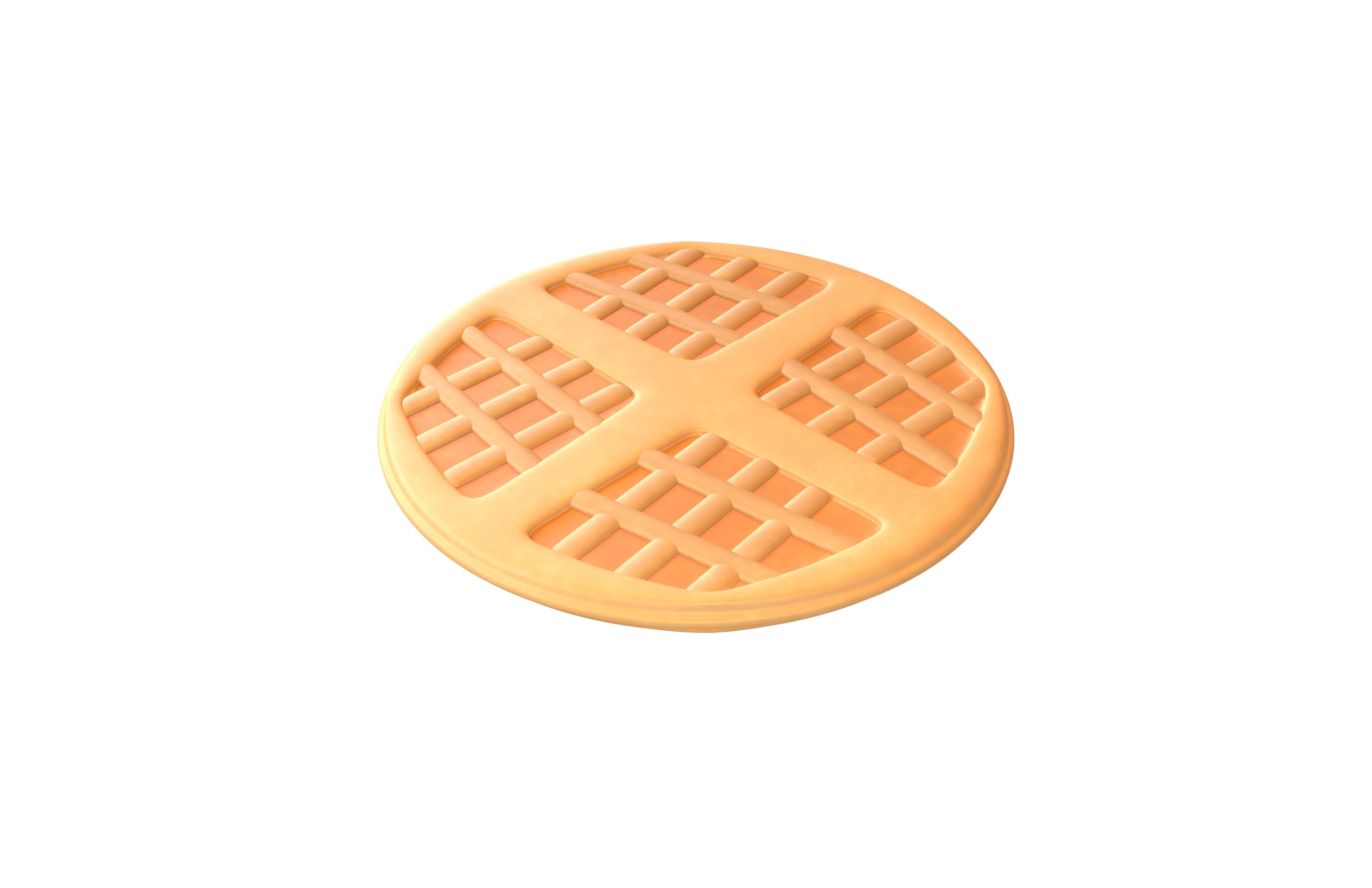 Hong Kong Style Waffle v3 001 Low-poly 3D model_1