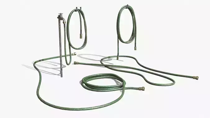 Garden Hose Low-poly 3D model