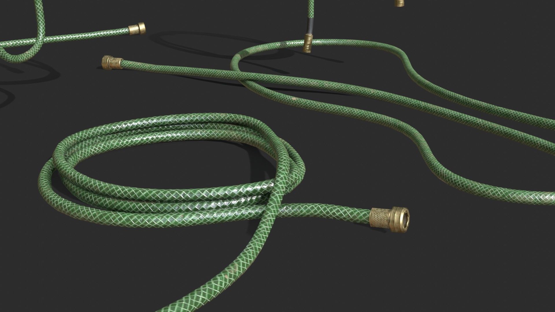 Garden Hose Low-poly 3D model_13