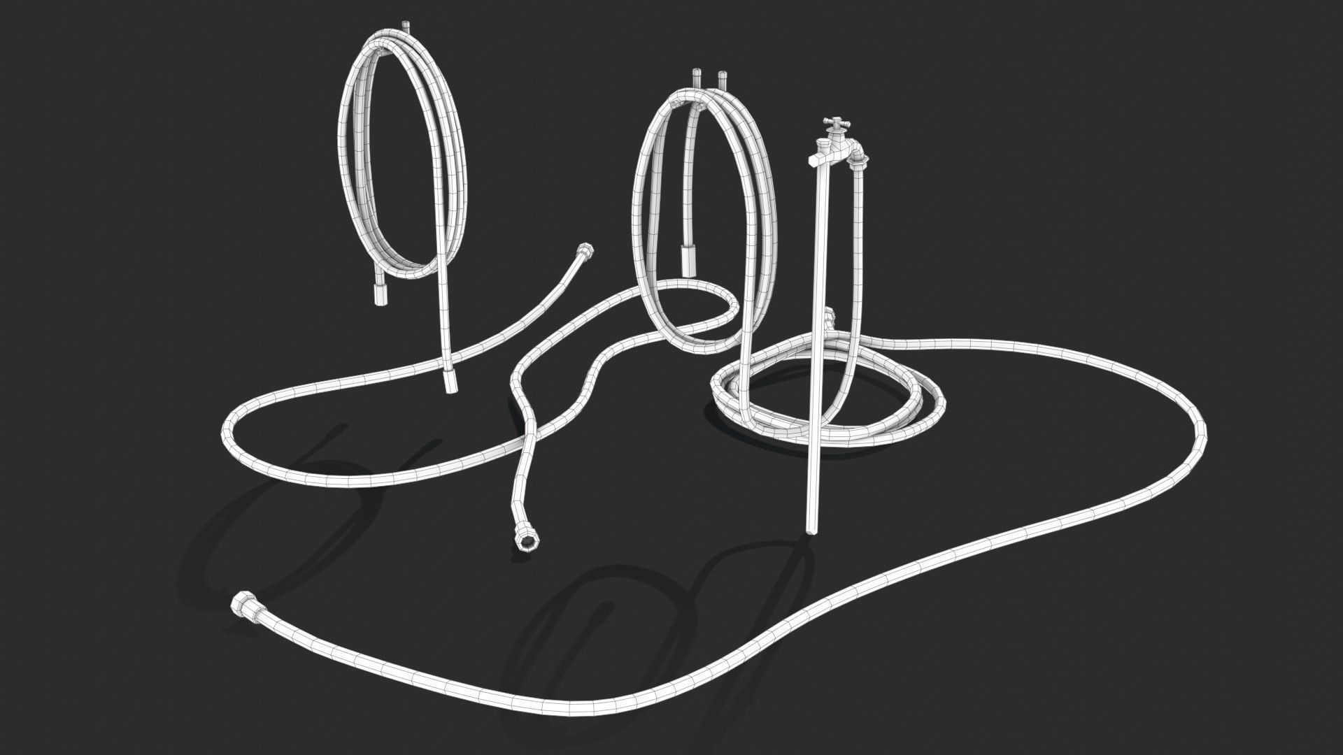 Garden Hose Low-poly 3D model_21