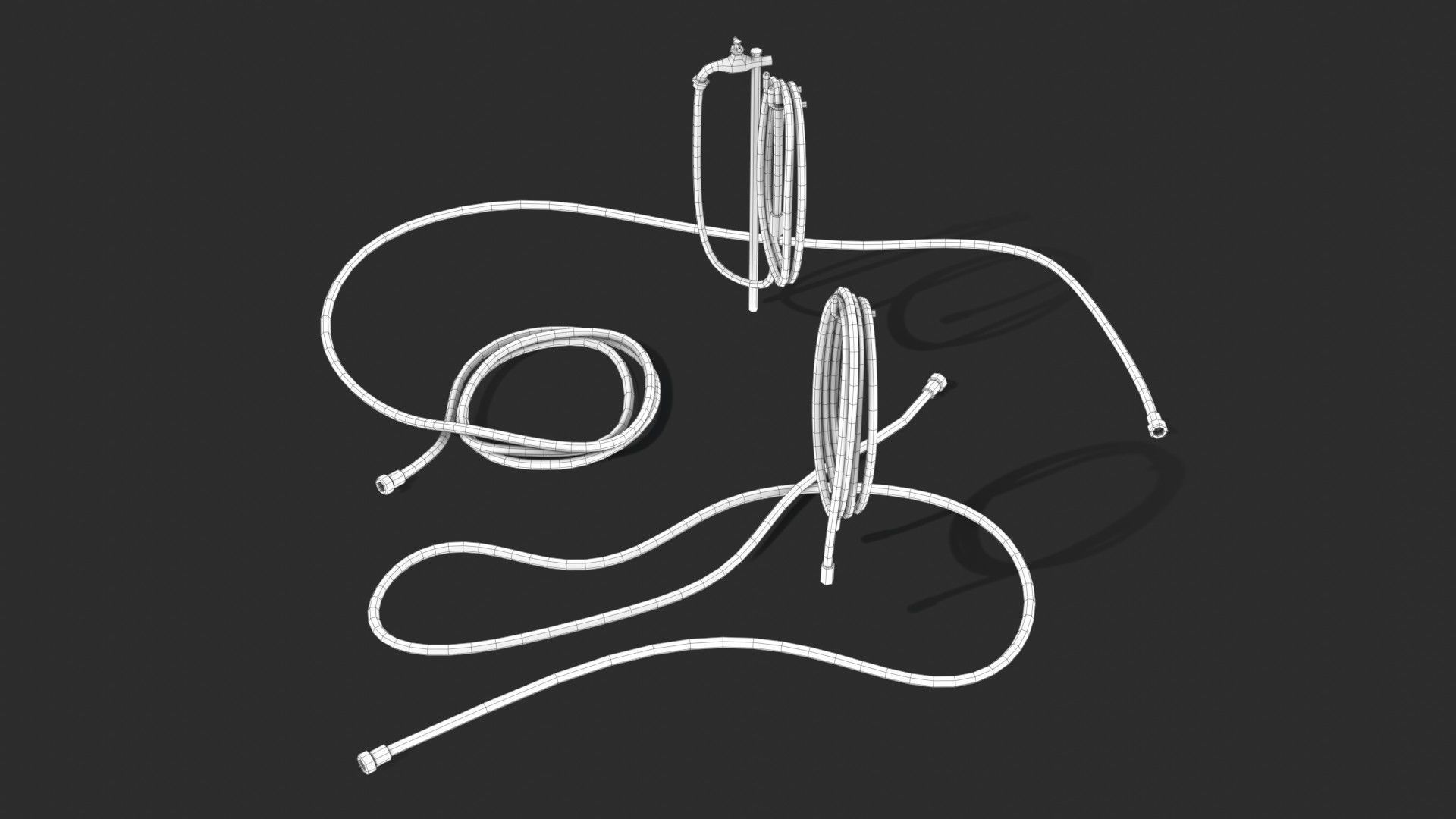 Garden Hose Low-poly 3D model_24