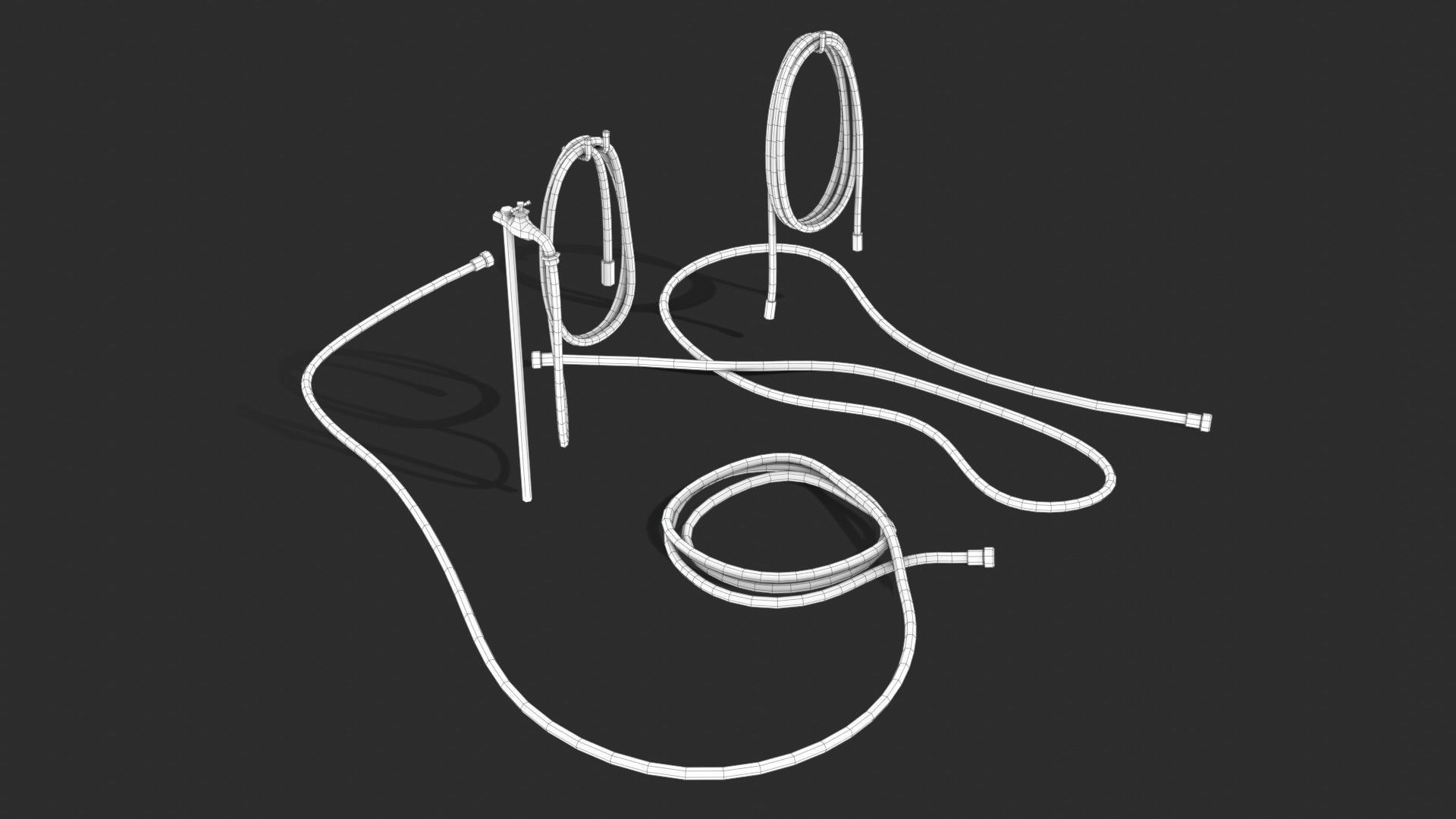 Garden Hose Low-poly 3D model_26