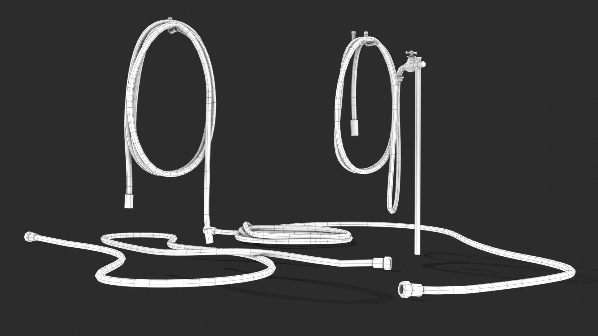Garden Hose Low-poly 3D model_22