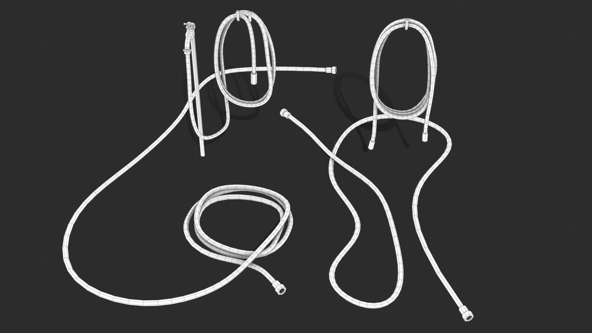 Garden Hose Low-poly 3D model_25