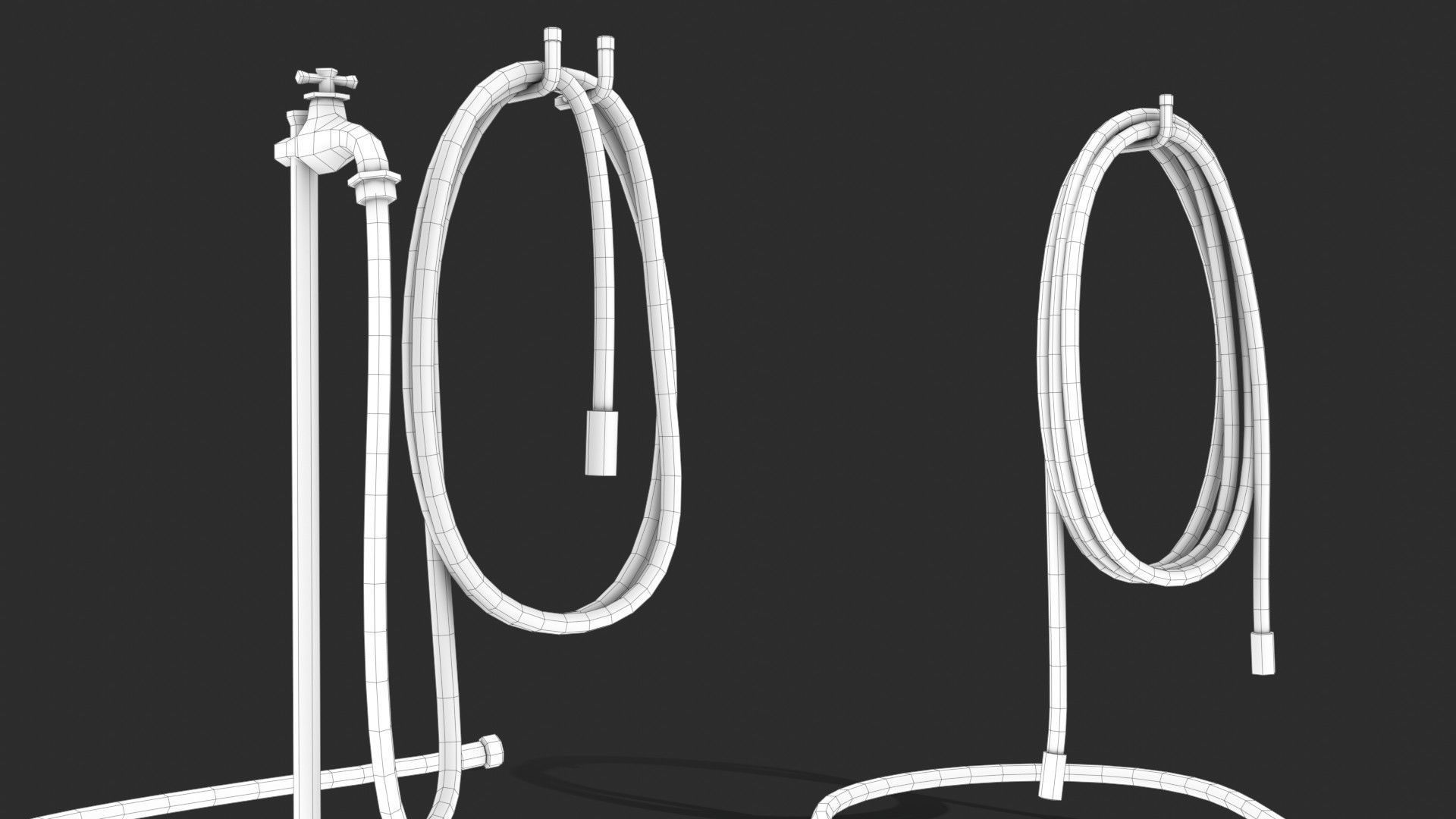 Garden Hose Low-poly 3D model_27