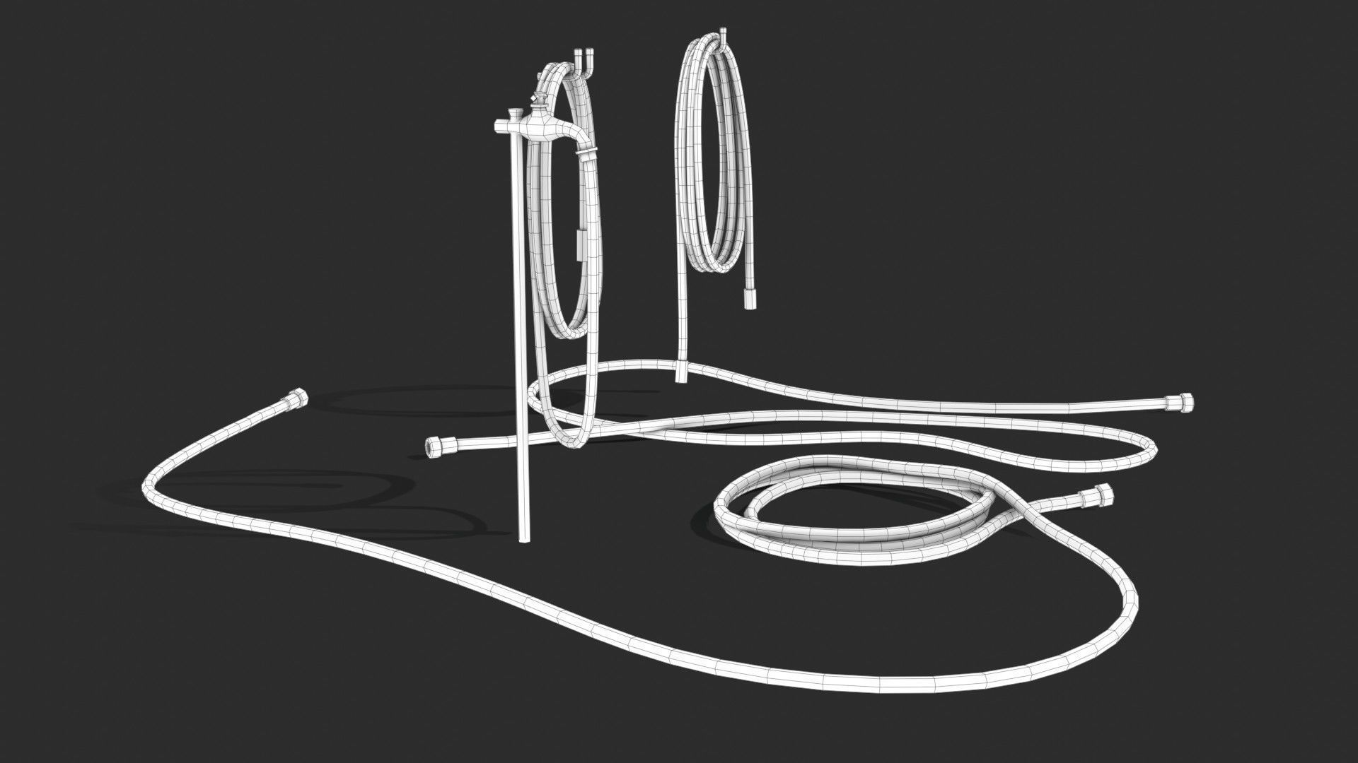 Garden Hose Low-poly 3D model_20