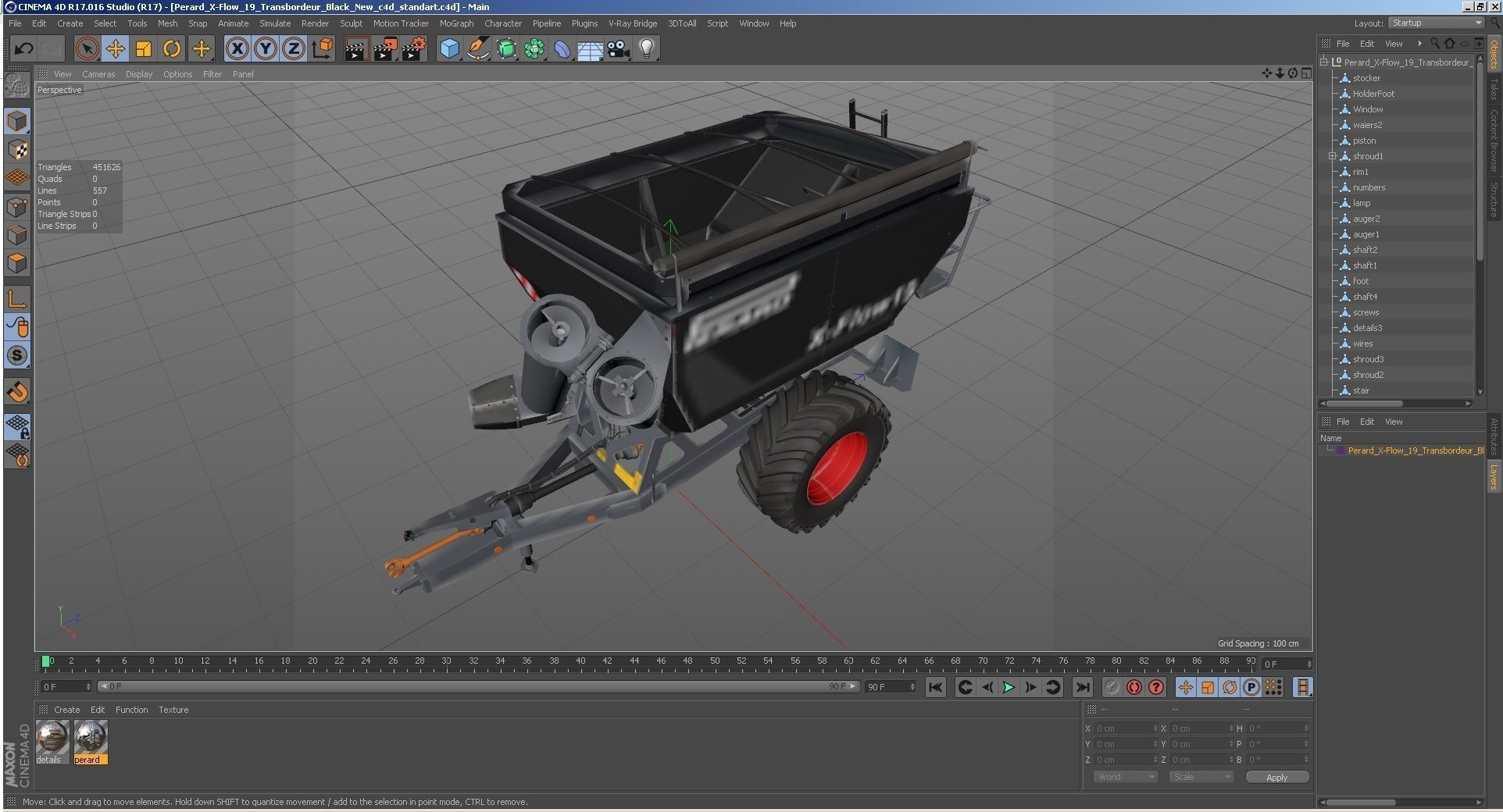Perard X-Flow 19 Transbordeur Black New 3D model_40