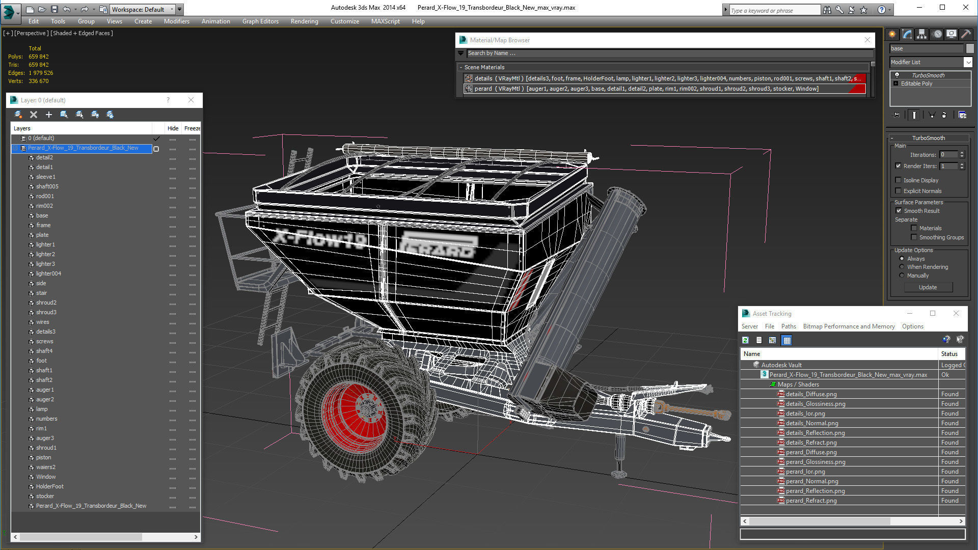 Perard X-Flow 19 Transbordeur Black New 3D model_28