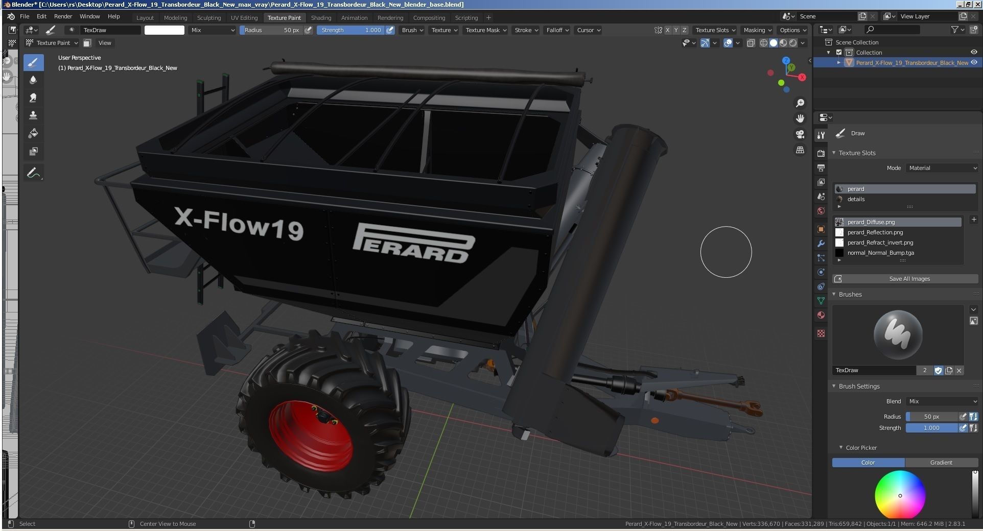 Perard X-Flow 19 Transbordeur Black New 3D model_39