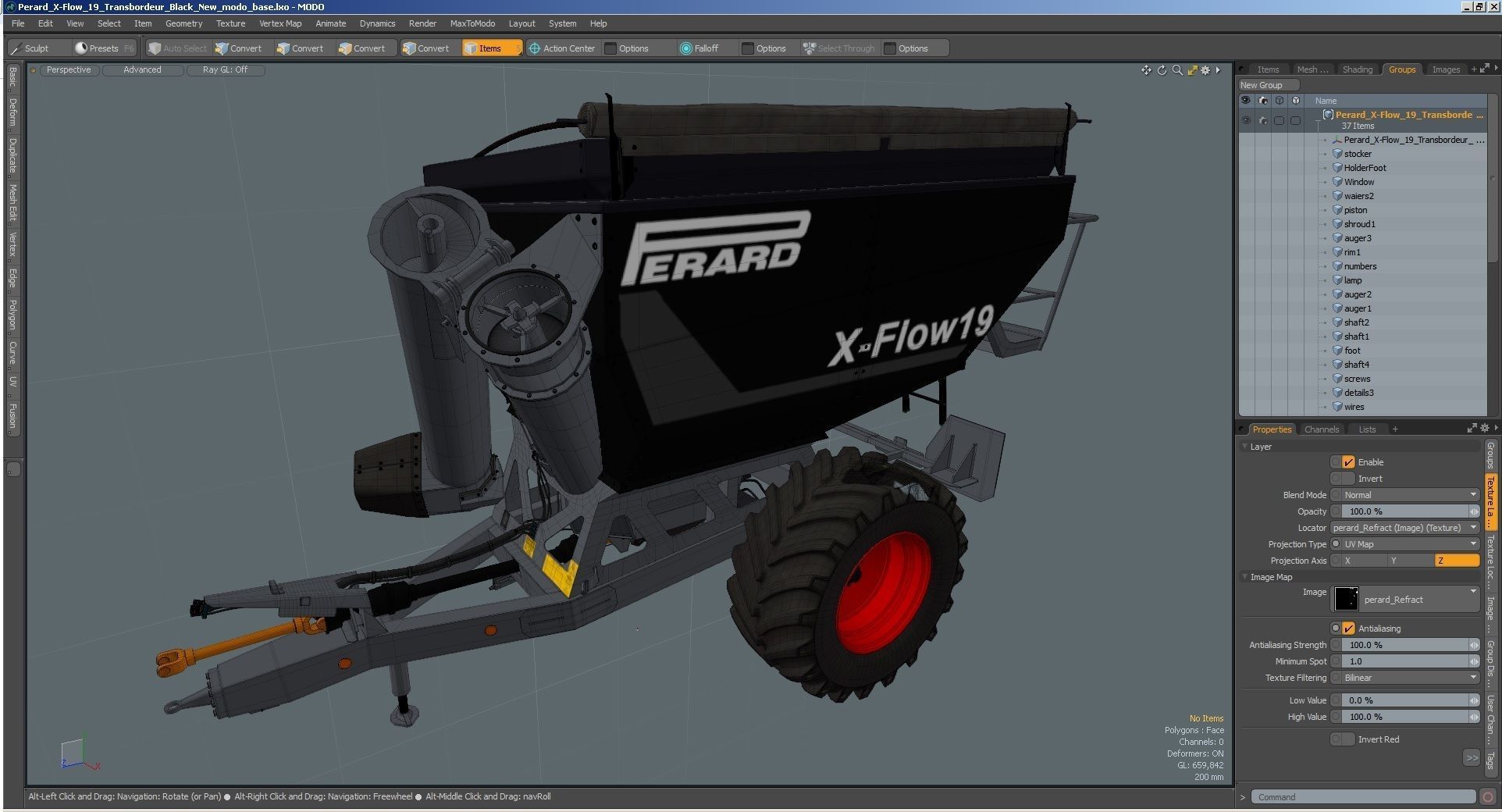 Perard X-Flow 19 Transbordeur Black New 3D model_42