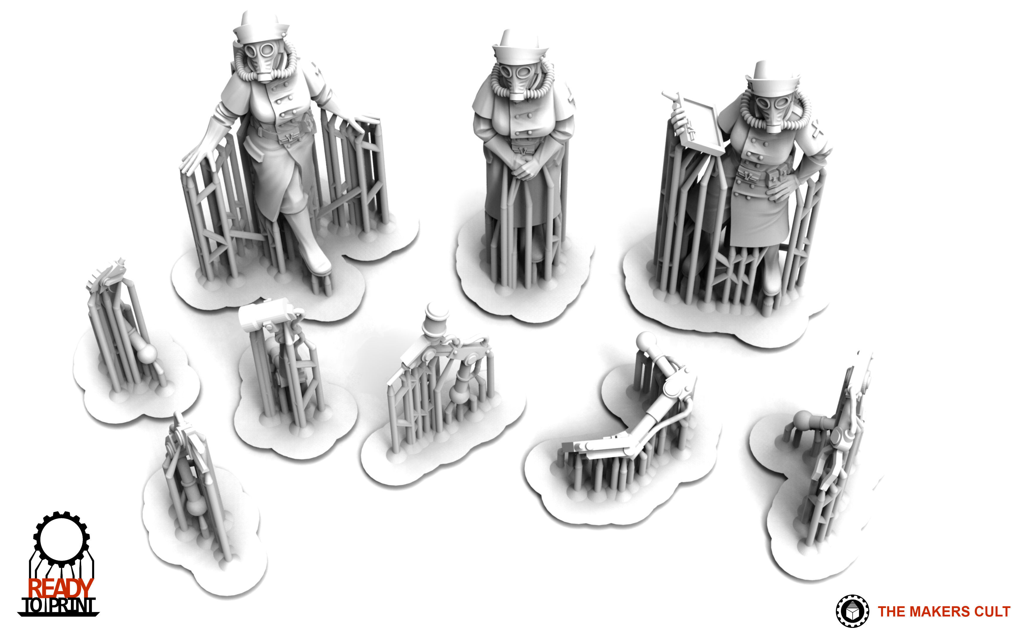 Valour Korps - Field Nurses 3D print model_3