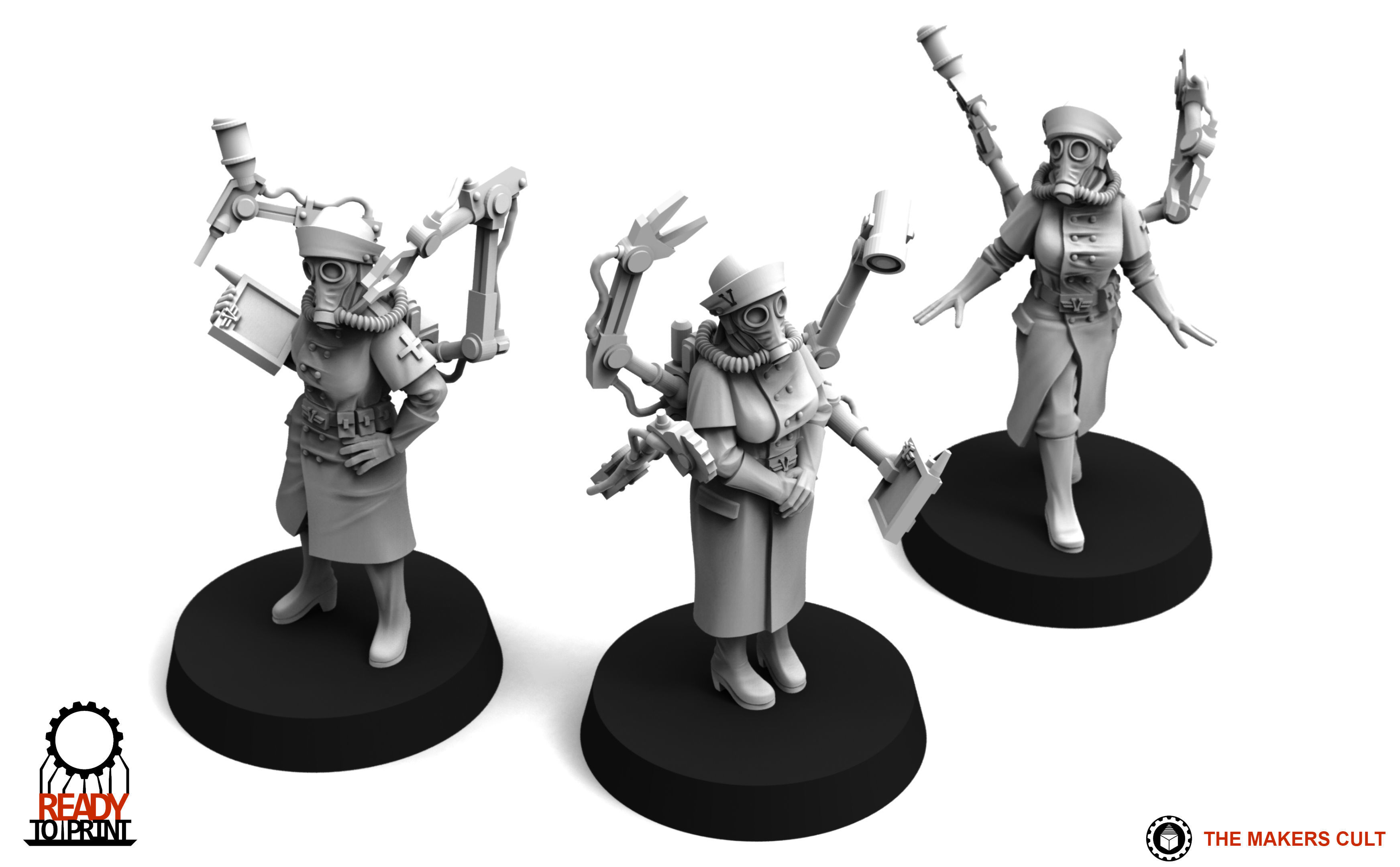 Valour Korps - Field Nurses 3D print model_1