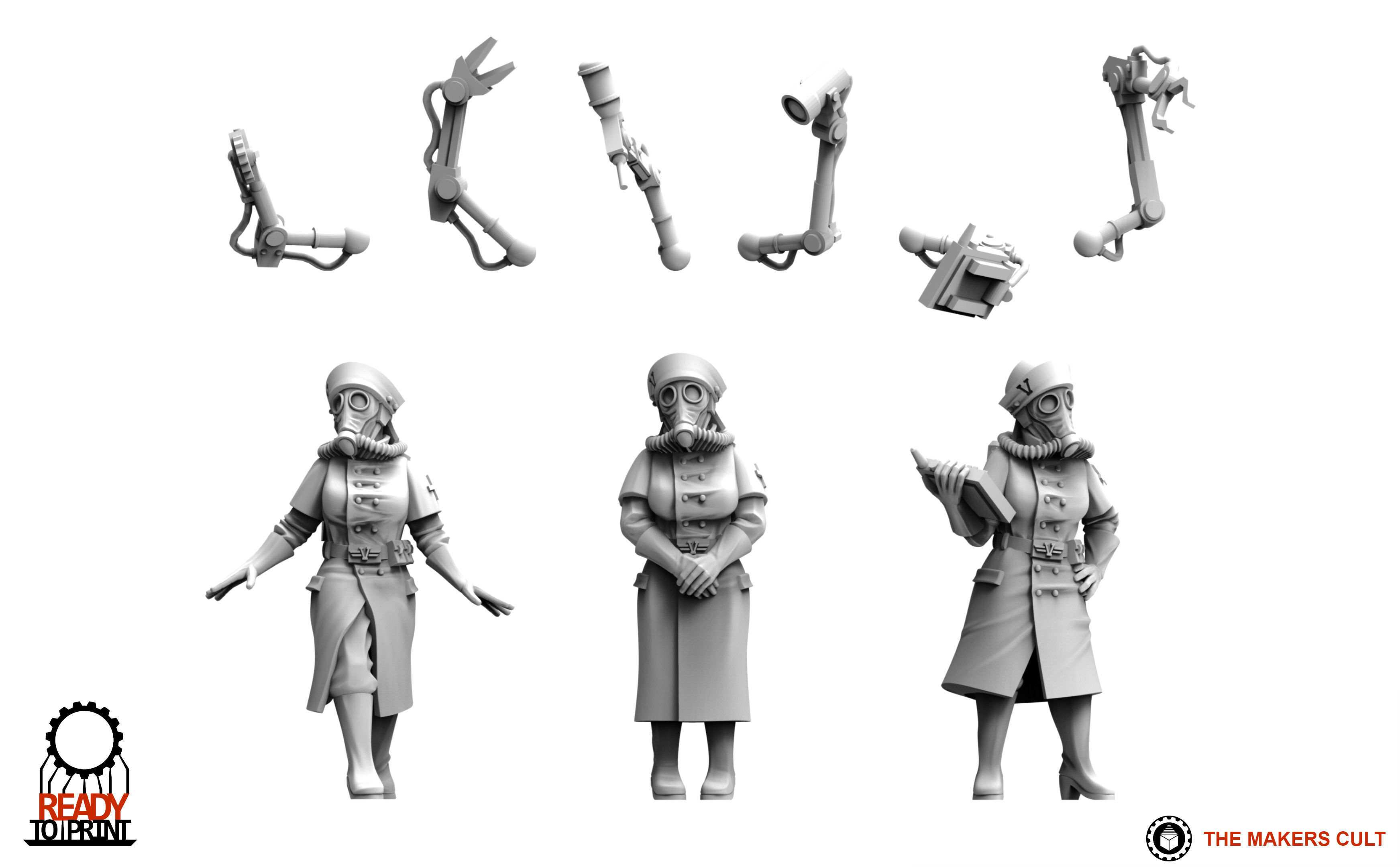 Valour Korps - Field Nurses 3D print model_2