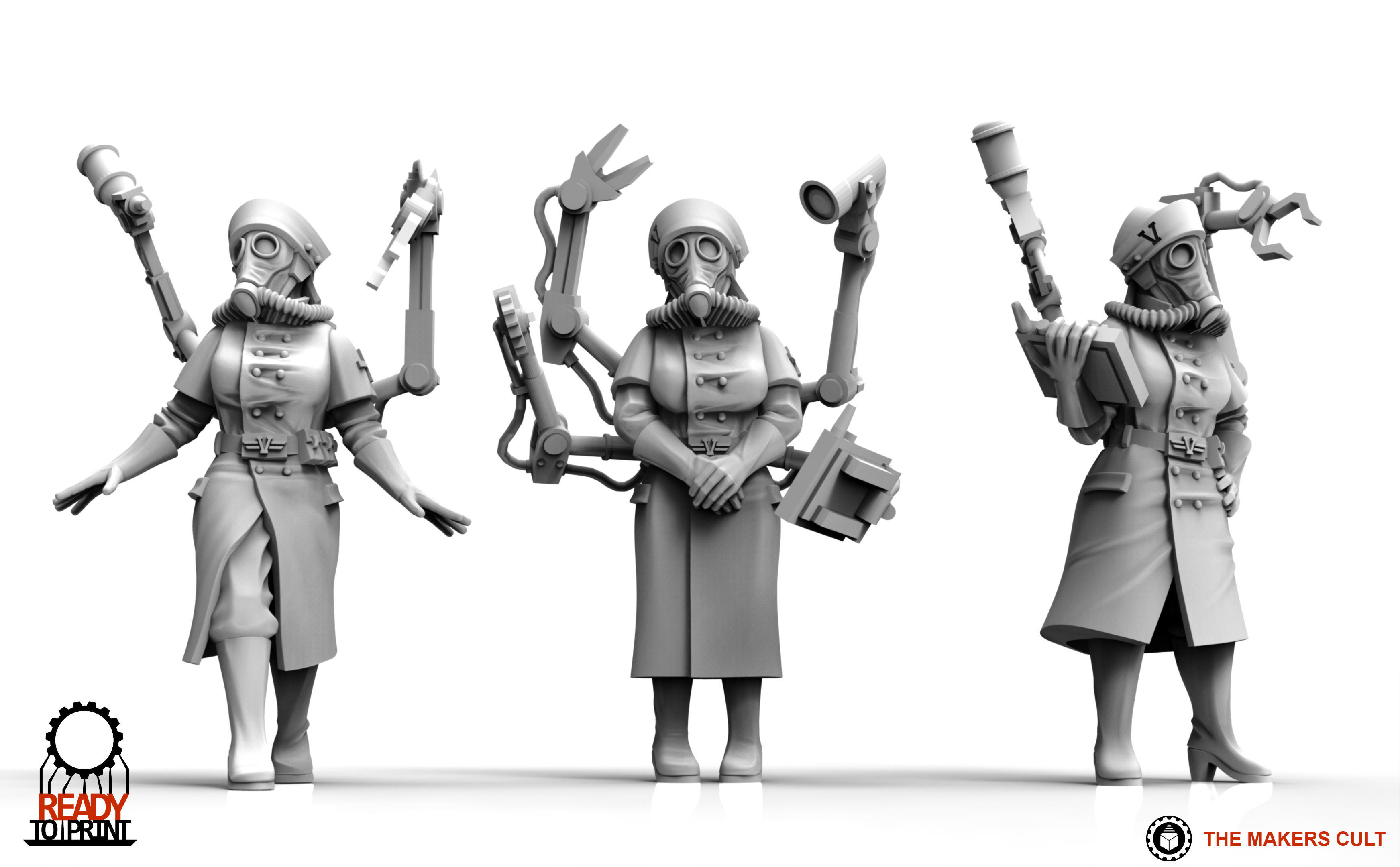 Valour Korps - Field Nurses 3D print model_8