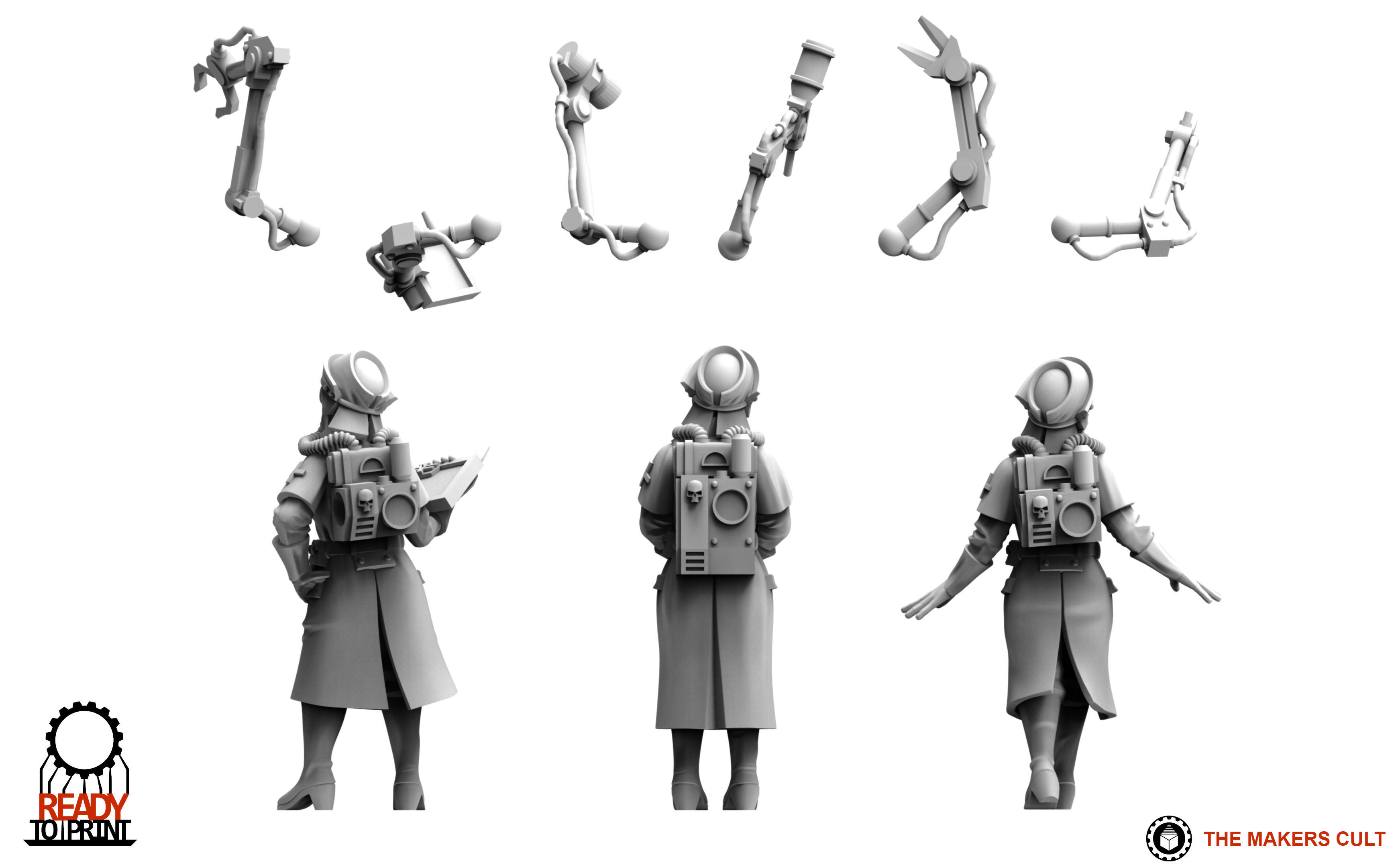 Valour Korps - Field Nurses 3D print model_4