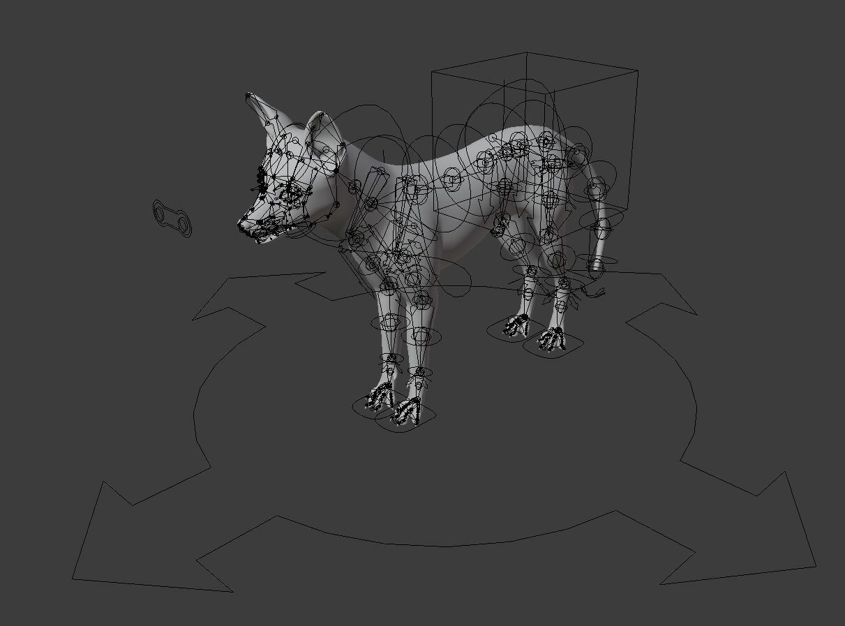 Fox Animal Low-poly 3D model_4