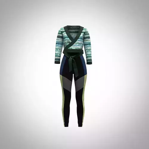 Warp front tops Low-poly 3D model
