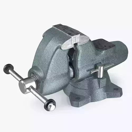 Wilton Pipe and Bench Vise Rigged 3D model