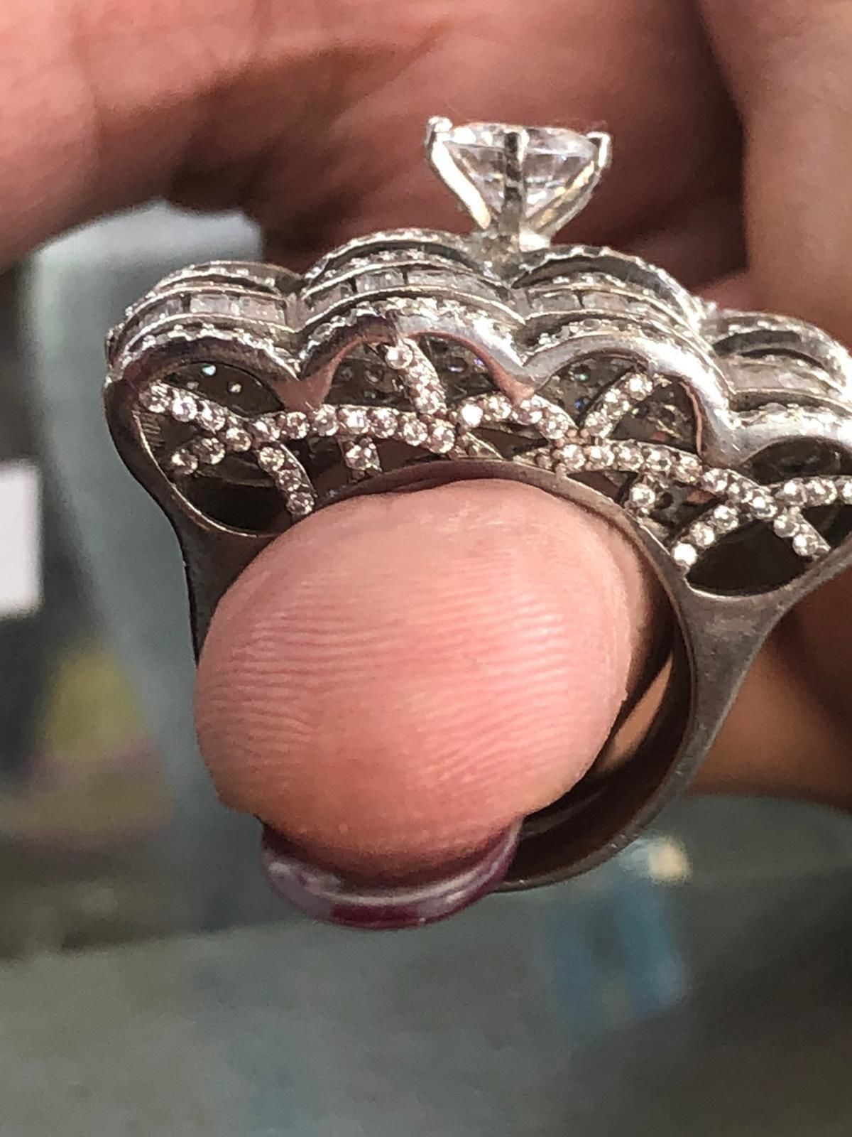 Rings person holding diamond ring 3D print model_1