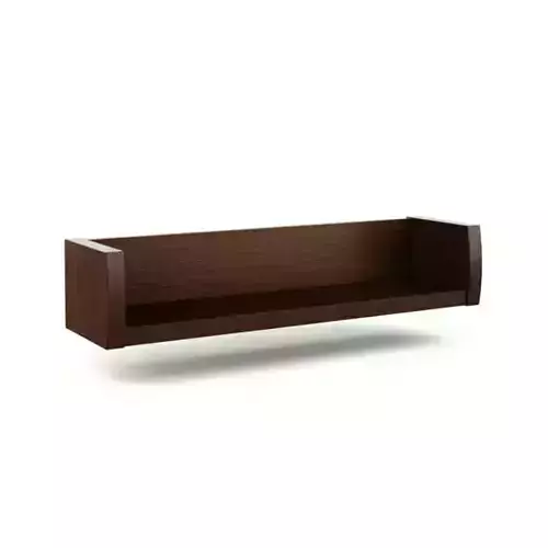 Brown Wooden Bench 3D model