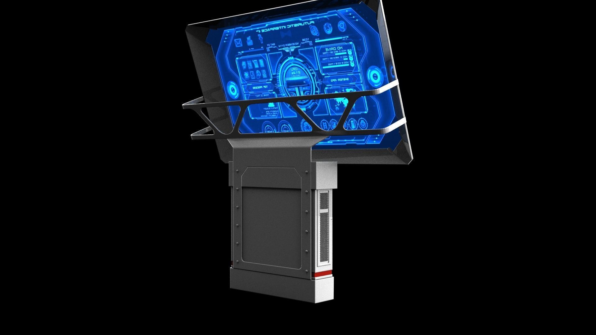 Sci-fi Terminal 3D model_6