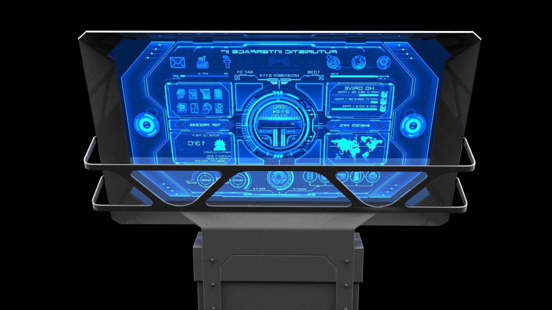 Sci-fi Terminal 3D model_10