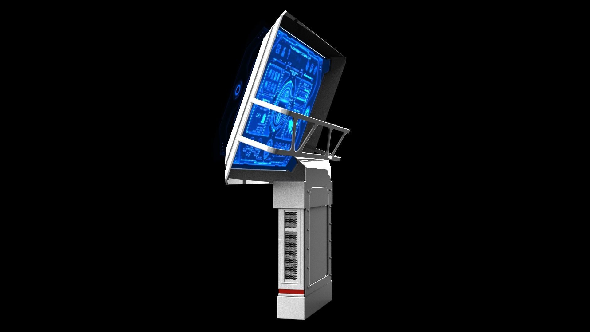 Sci-fi Terminal 3D model_4
