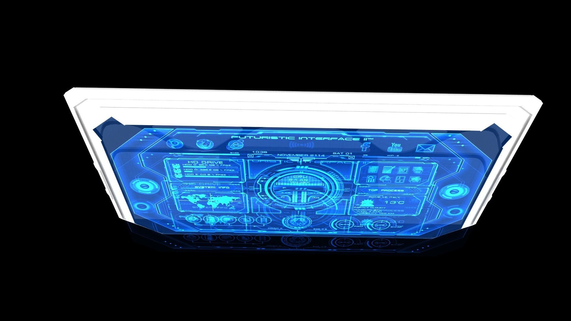 Sci-fi Terminal 3D model_11