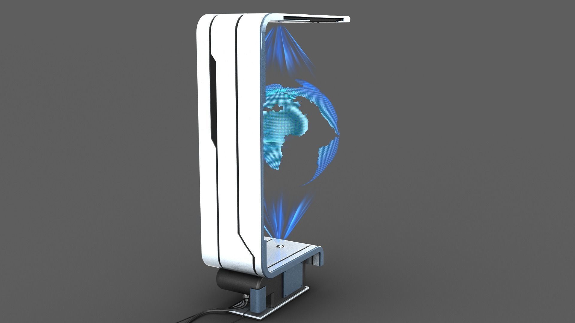 Sci-fi Holographic Display 3D model_6