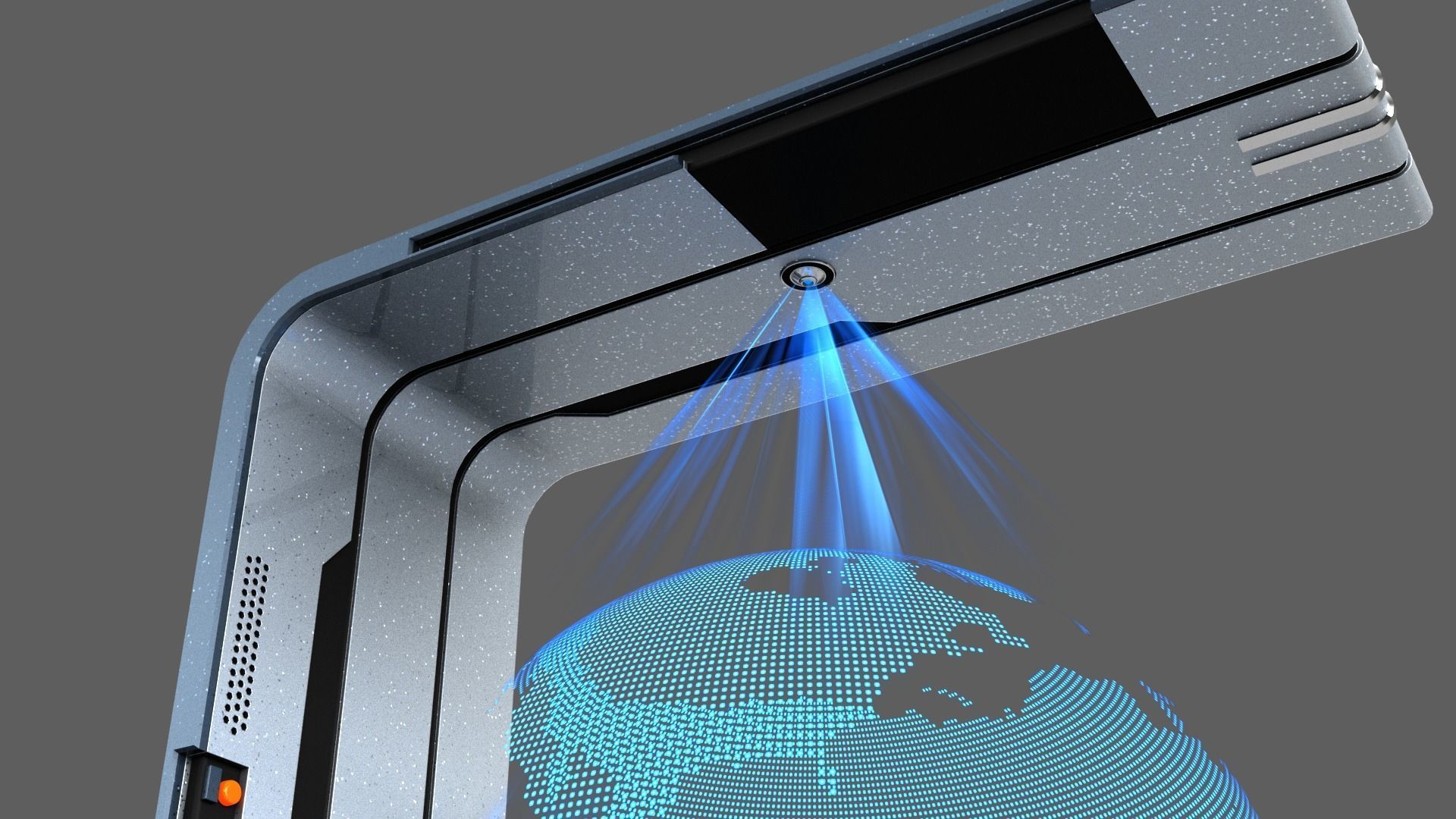 Sci-fi Holographic Display 3D model_11