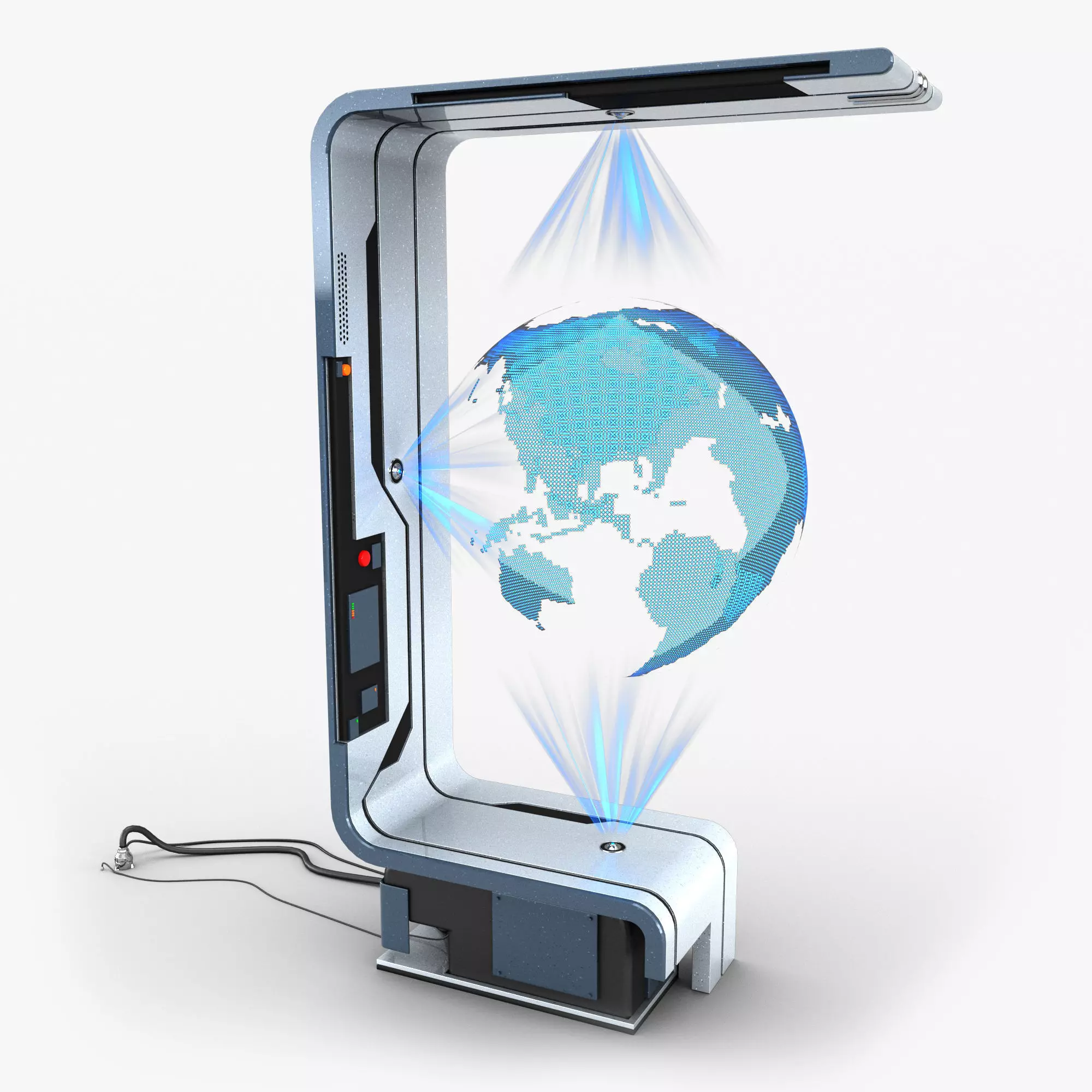 Sci-fi Holographic Display 3D model_0