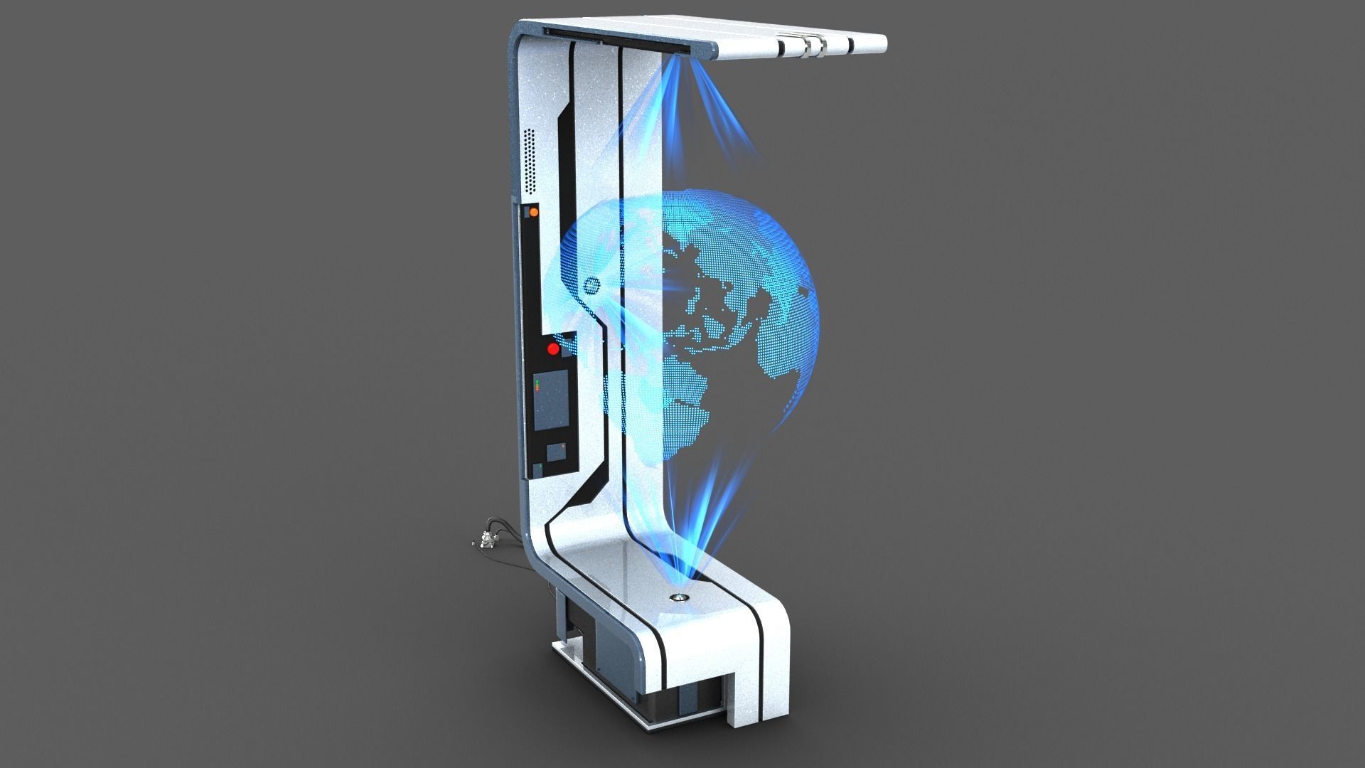 Sci-fi Holographic Display 3D model_2