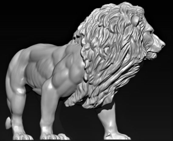 The lion animal 3D print model_2