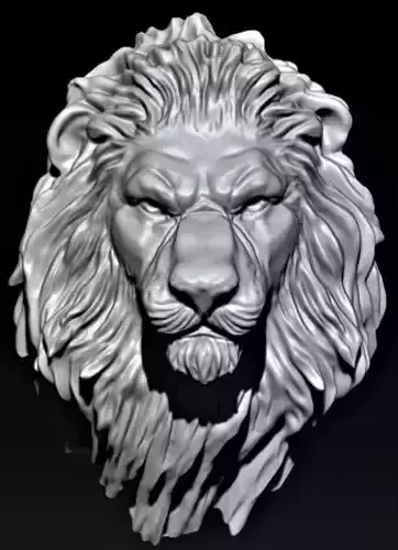 The lion animal