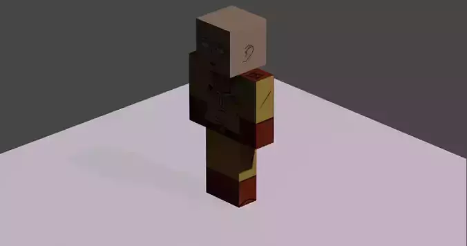 ONE PUNCH MAN MINECRAFT SKIN Free low-poly 3D model