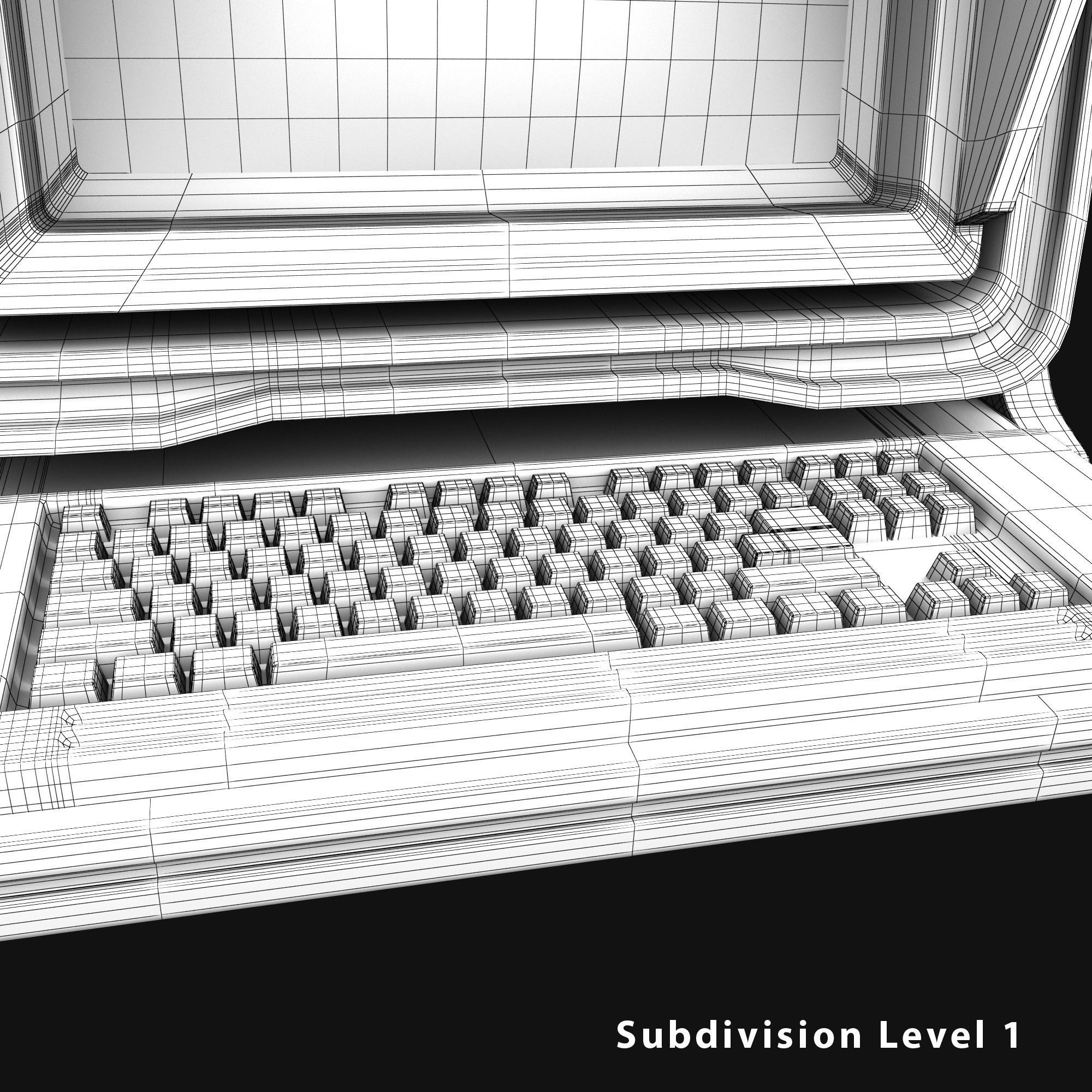 Sci-fi Monitor4 Low-poly 3D model_17