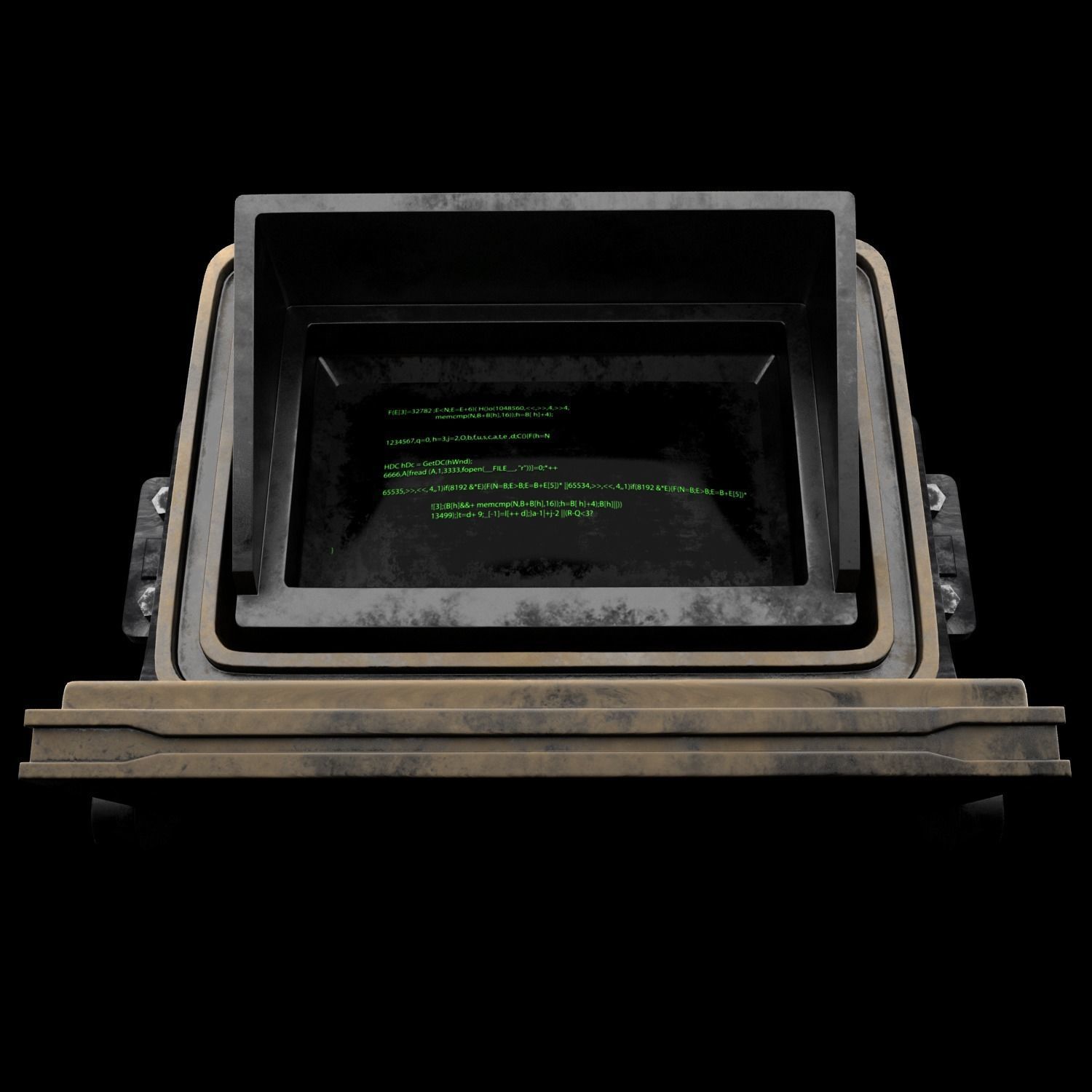 Sci-fi Monitor4 Low-poly 3D model_4