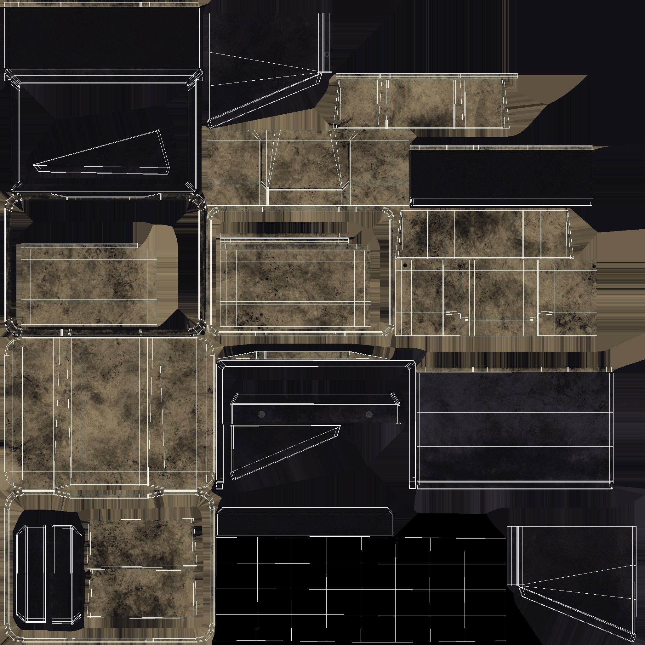 Sci-fi Monitor4 Low-poly 3D model_19