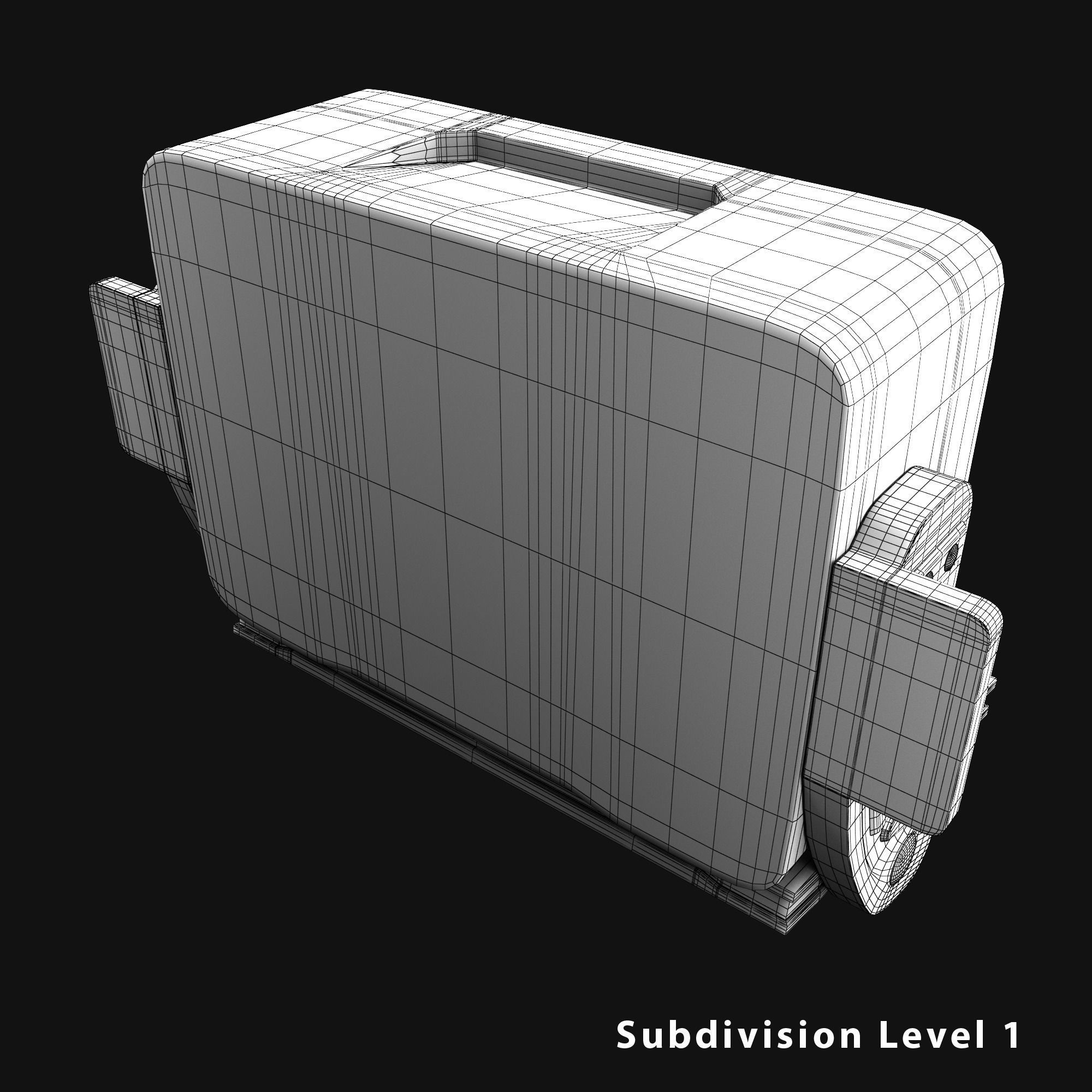 Sci-fi Monitor4 Low-poly 3D model_16