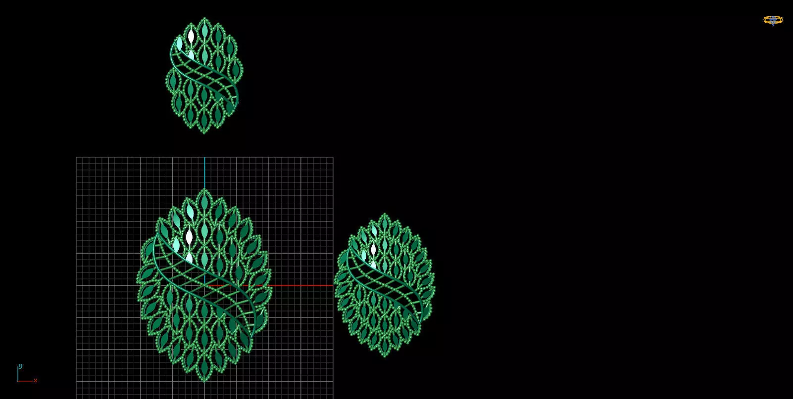 Pendant Set 52 3D print model_0