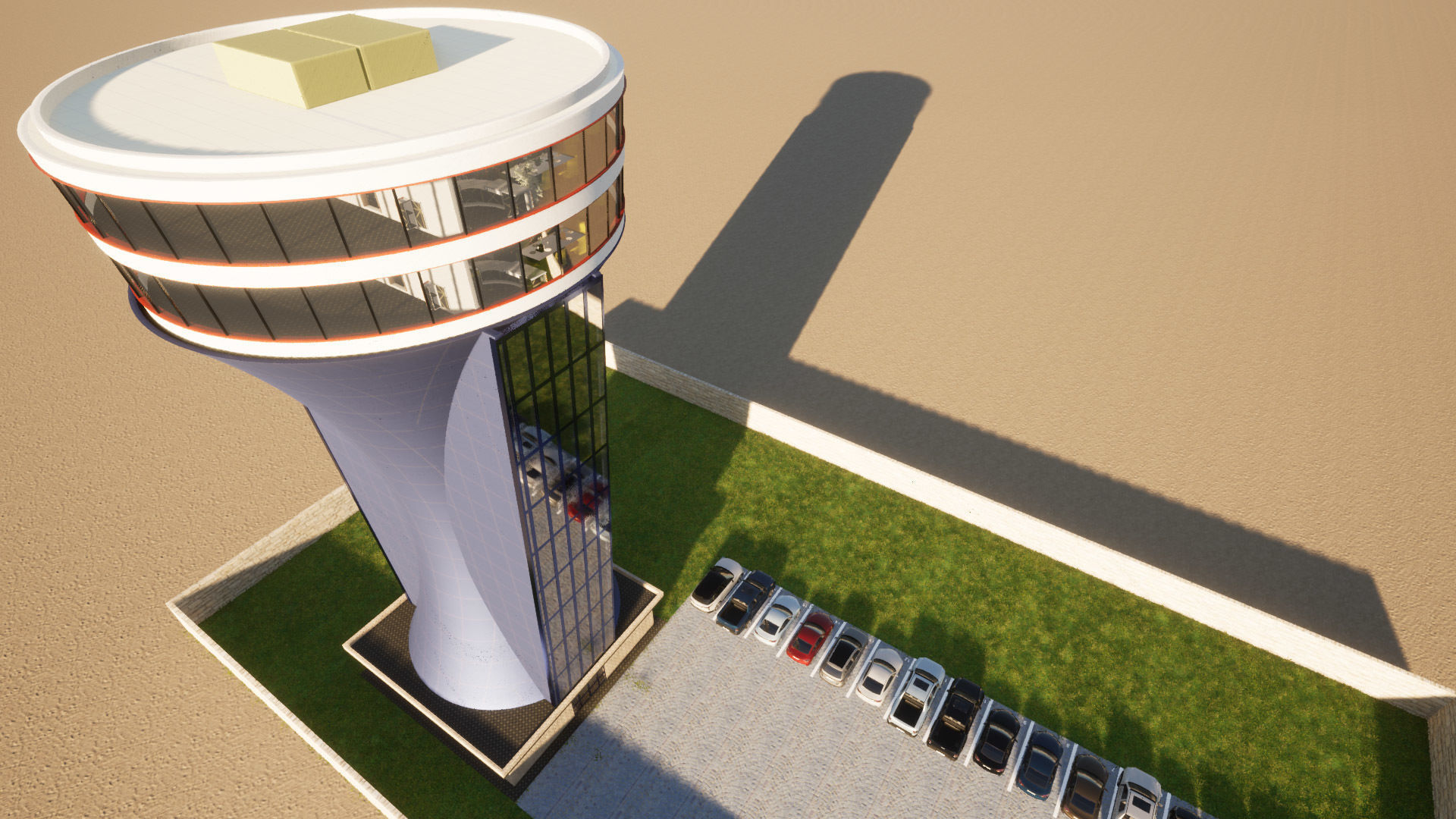 Tower Restaurant 3D model_3