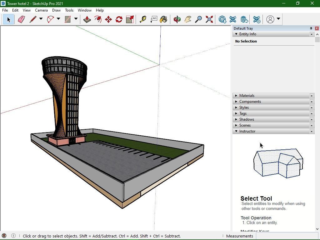 Tower Restaurant 3D model_17