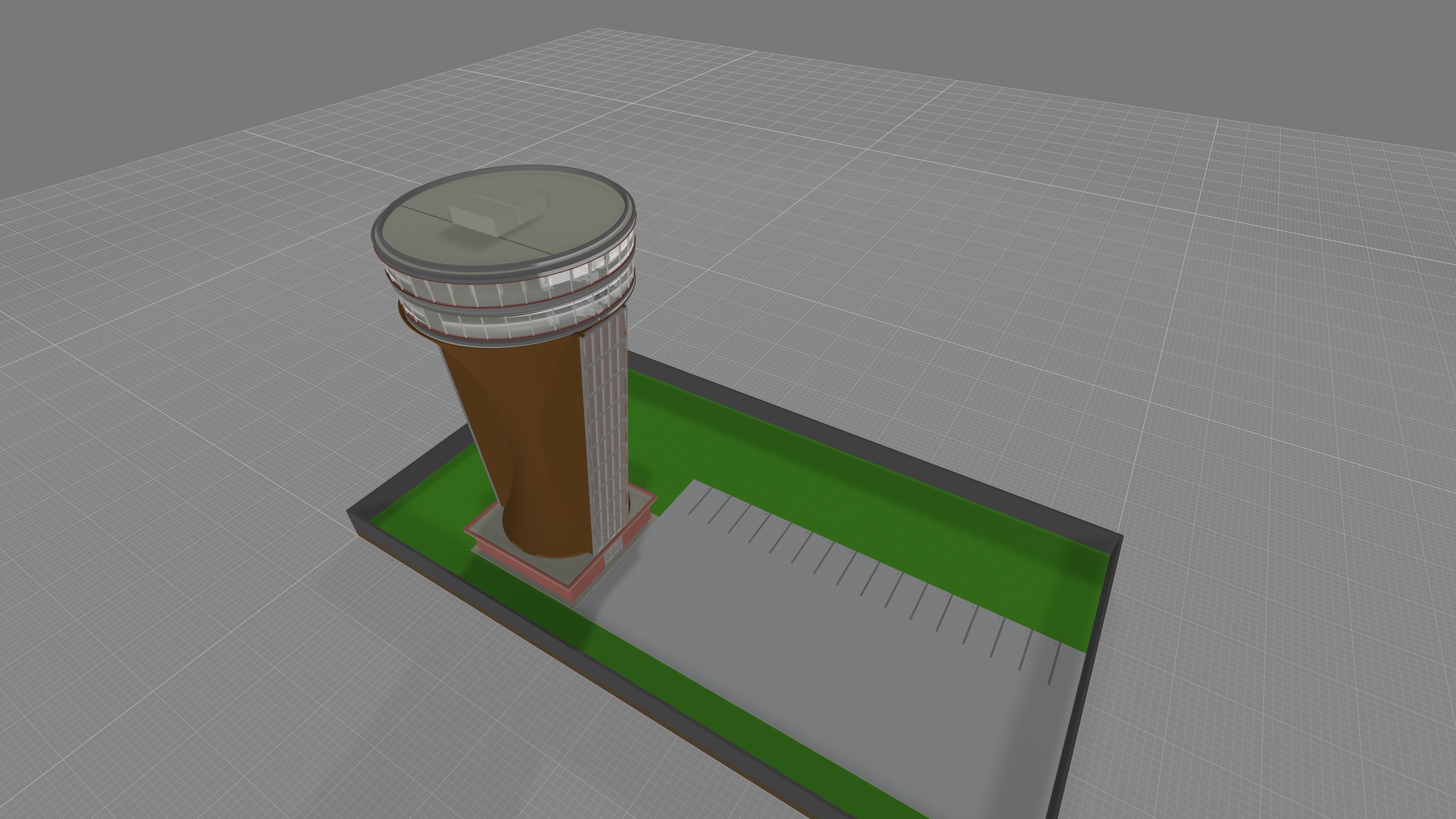 Tower Restaurant 3D model_14