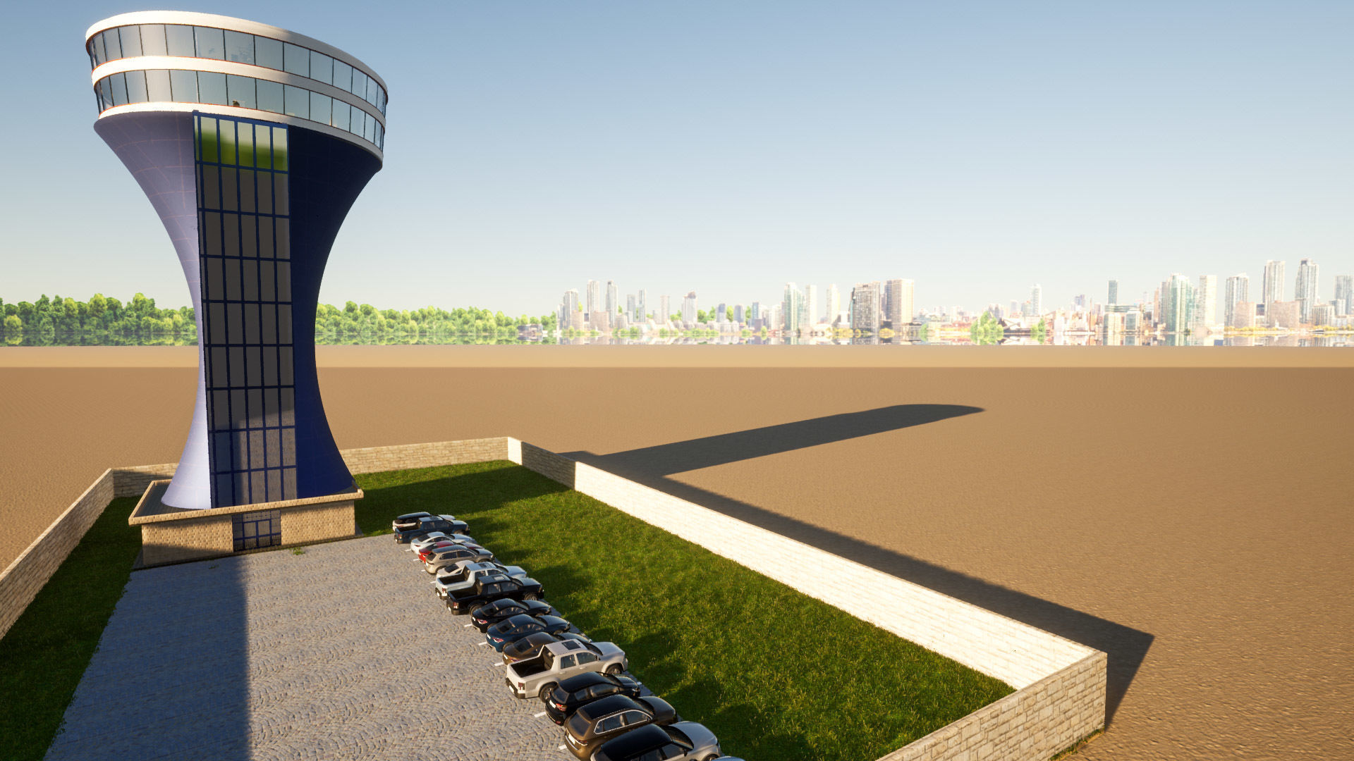 Tower Restaurant 3D model_4